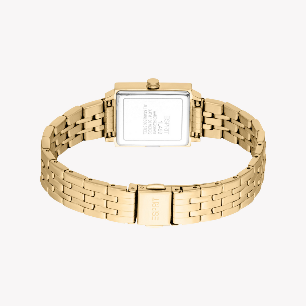 Esprit Women's Gold Stainless Steel Watch | Es1l499m0035-3