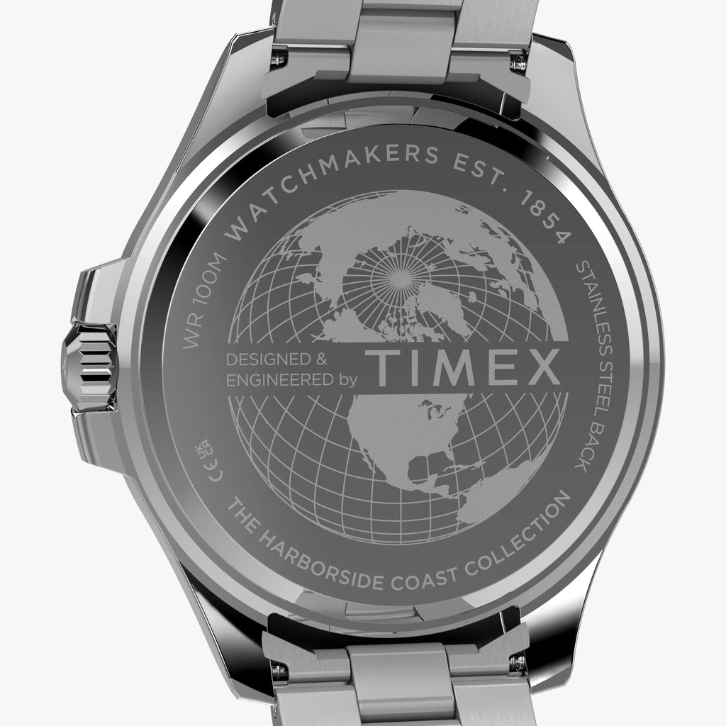 Timex Men's Silver-Tone Stainless Steel, Green Dial | TW2Y33200-4